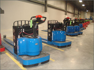 Forklifts are playing a part in real-world commercial trials of hydrogen fuel cells.