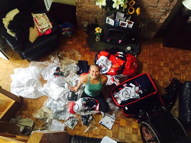 Samantha Kinghorn get her Rio kit