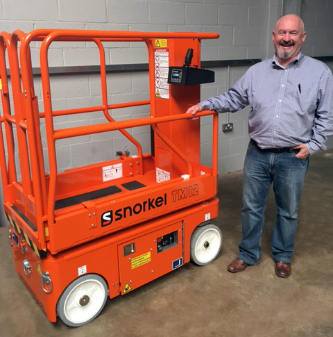 Elevation's Barry Brady with a Snorkel TM12