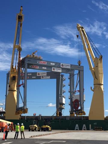 The two ASCs arriving in Brisbane.