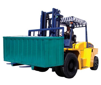 A Liugong counterbalance diesel forklift.