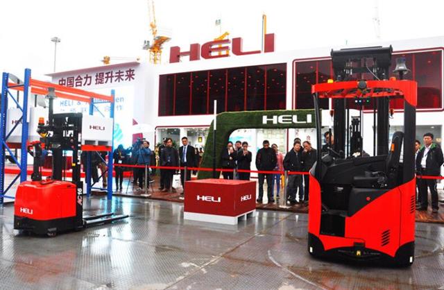 HELI's AGV display at Bauma
