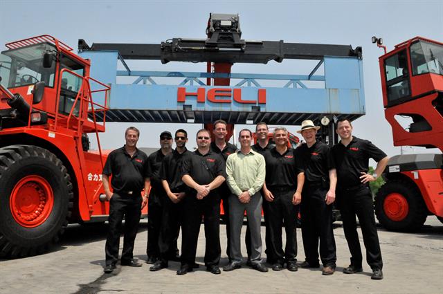 HELI Canadian team in HELI factory