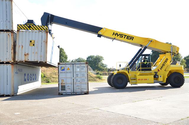 Hyster's new weighing solution in action
