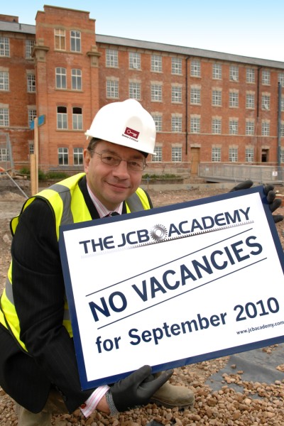 JCB Academy is filled up for its inaugural intake.