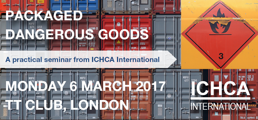 IMO, UNECE to speak at ICHCA packaged dangerous goods seminar