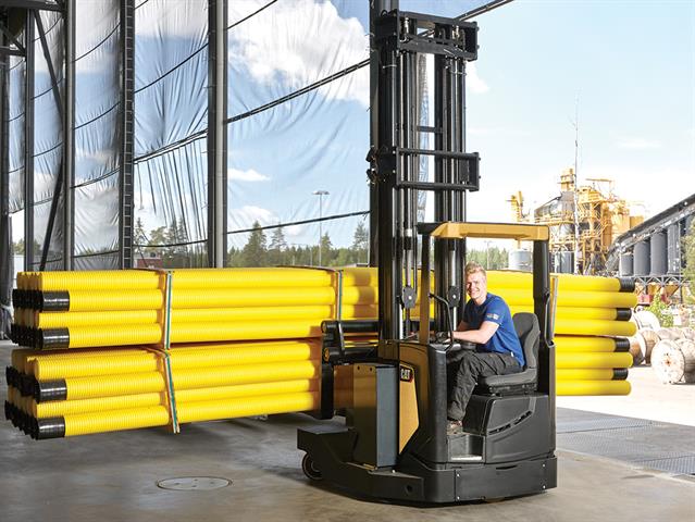 Drivers are provided with a fully adjustable seat and steering wheel.