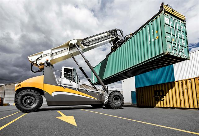 First Liebherr LRS 545 reachstacker for India
