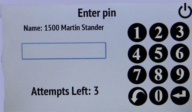 Pin Code Entry
