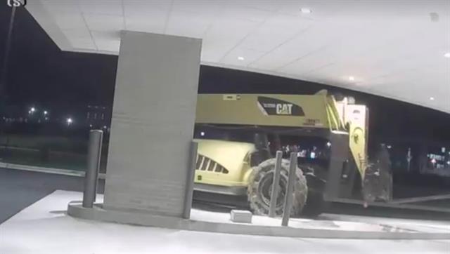 The robbery was captured on video