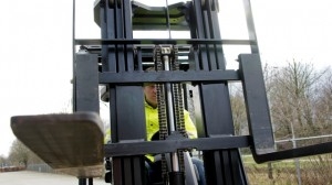 Prevent forklift accidents due to blind spots