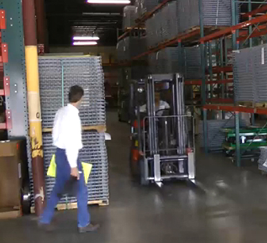 Prevent forklifts colliding with your people