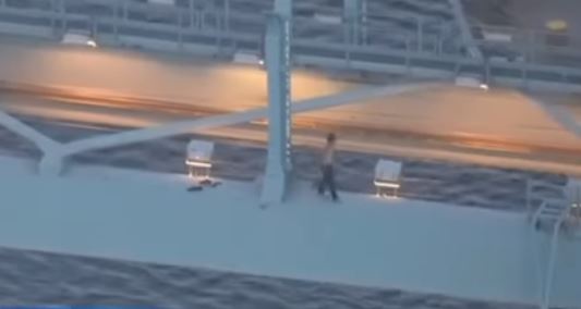 James Llamas fell to his death from a gantry crane. PHOTO: CNN