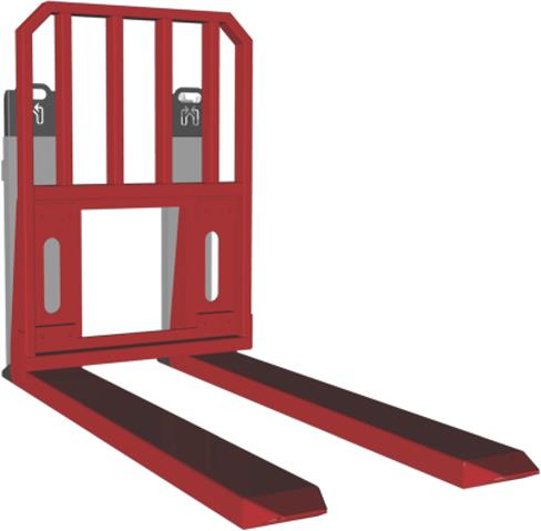 TELESCOPIC FORKS WITH BOLT ON LOAD BACKREST