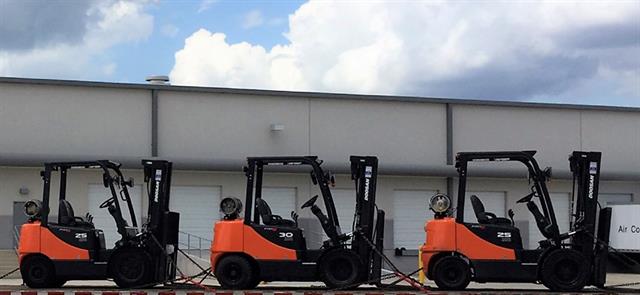 Jamco has provided 18 forklifts to the Red Cross in Orlando