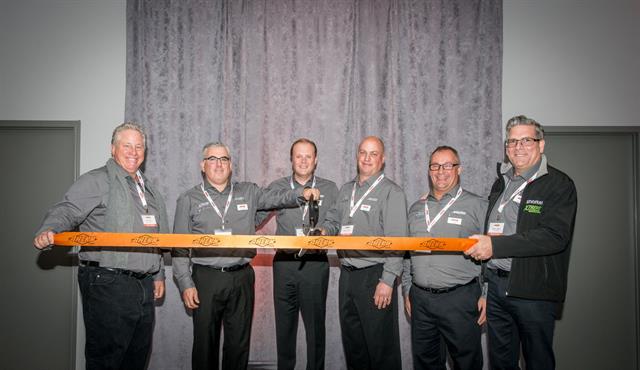 The opening of Ahern Canada's facility