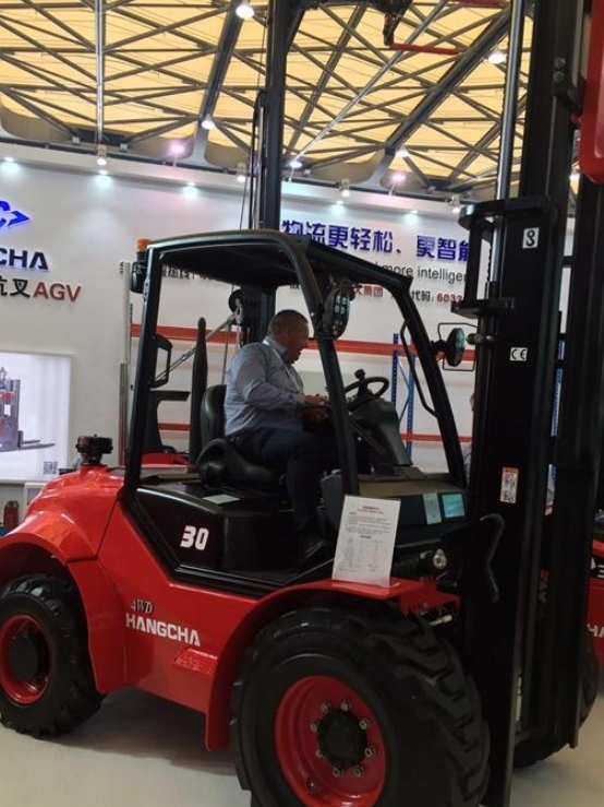 Rough Terrain Forklift testing