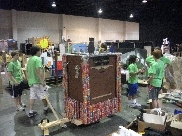 Students participating in the 2011 AEM Construction Challenge held at the University of Tennessee.
