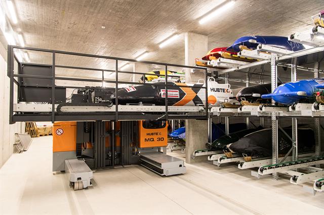Hubtex developed a customised solution for the St. Moritz-Celerina Olympic bob run.