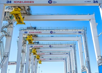Konecranes RTGs currently working at <br />GCT Deltaport in Delta, British Columbia.
