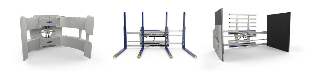 Cascade Paper Roll Clamp, Multiple Load Handler, and Carton Clamp