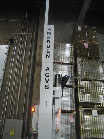 Amerden AGVS double stacker AGV with gripper