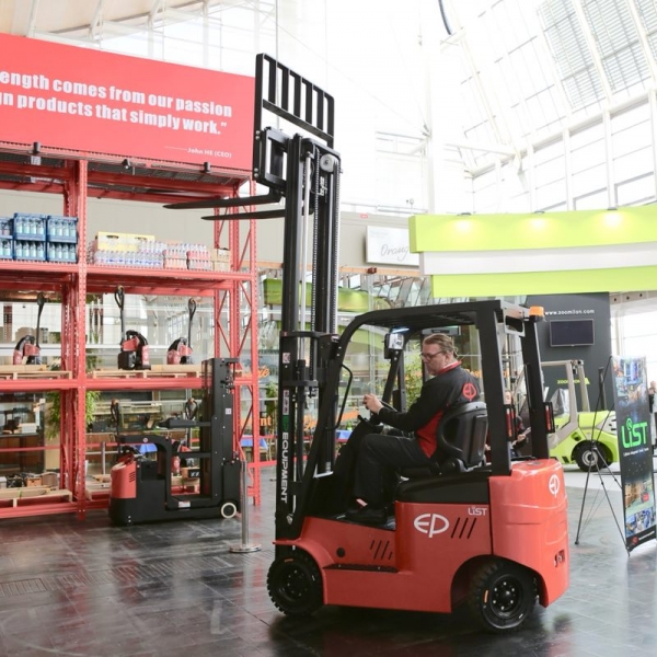 EP Equipment unveiled its LiST (Lithium integrated Smart Trucks).