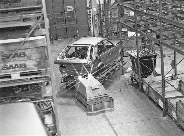 Rocla AGV's helped to build Talbot cars manufactured in a car factory in Finland.