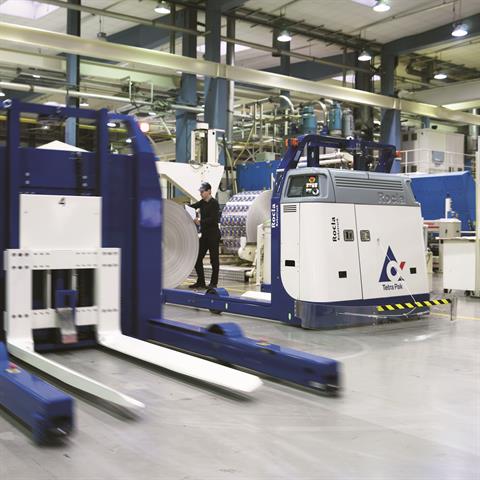 In the beginning of the new century, more than 80 automated vehicles were delivered to eight TetraPak factories in Europe and Japan.
