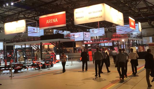 Linde was able to engage with customers at the Mannheim event
