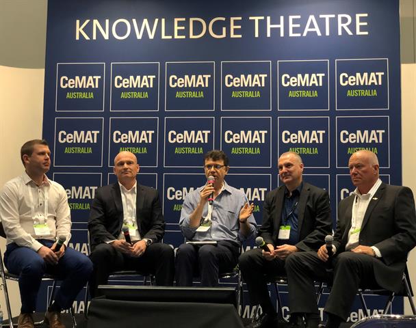 Allan Leibowitz (centre) will again lead a panel discussion at CeMAT Australia