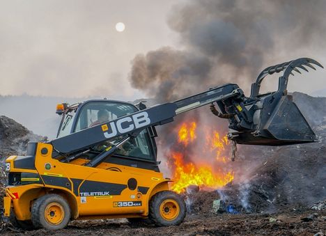 A Teletruk in action for the Staffordshire Fire and Rescue Service