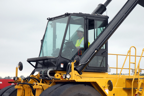 A Taylor reach stacker.