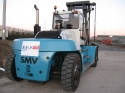 Cooper SH prepared a16 tonne SMV 16-1200 forklift for shipping to Haiti within 48 hours of the contract award.