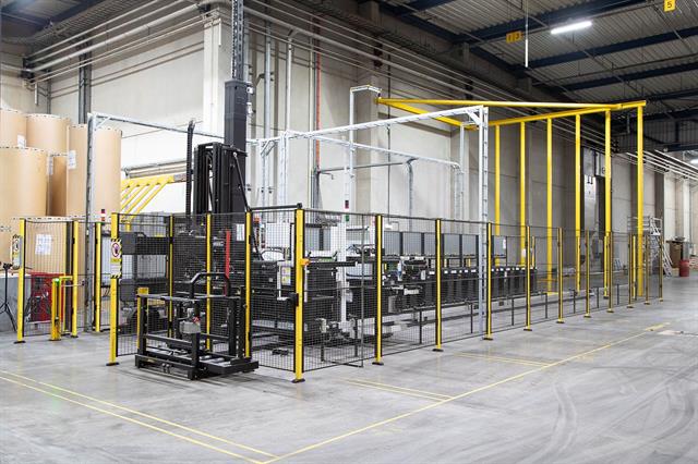The automated solution includes an automated battery exchange system.