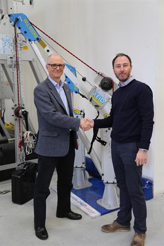 Nick Battersby and Simon Luke mark the change of ownership at Reid Lifting.