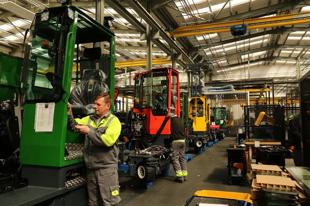 A production line at Combilift's 'new' facility