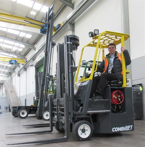 The editor and the forklift