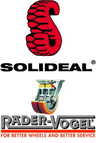 Solideal markets new, polyurethane tire and wheel lineup and RAEDER-VOGEL<sup>®</sup> ultra-premium polyurethane wheels and casters