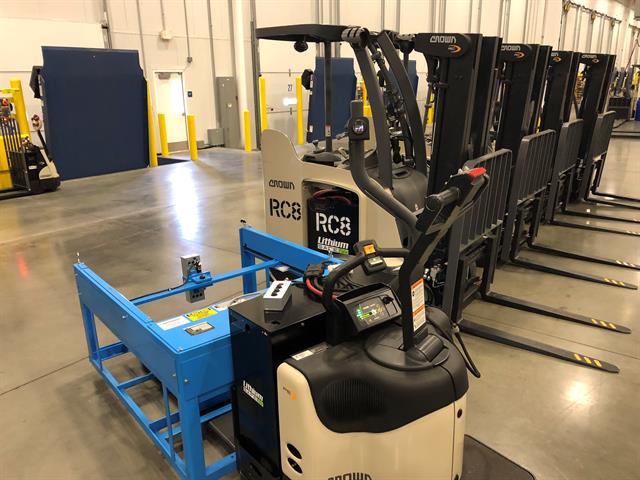 Part of Preferred Freezer Services' Li-ion fleet
