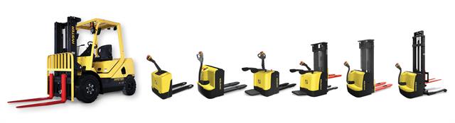 Hyster® UT series lift trucks, which operate in tight spaces, handling pallets, picking/storing inventory