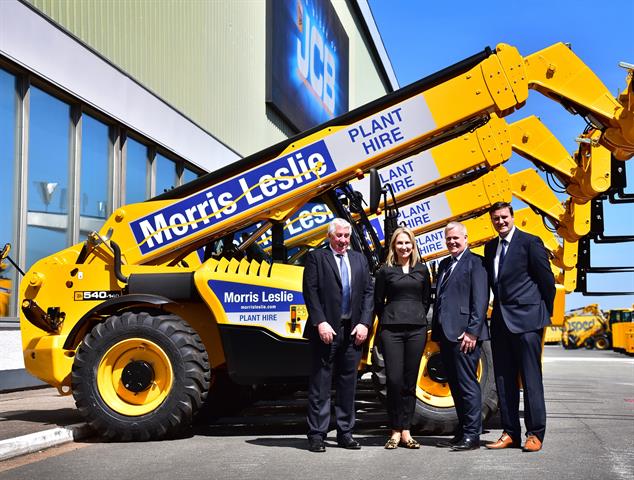 Morris Leslie, Yvette Henshall-Bell (JCB), Graham Ogilvie and David Park (Scot JCB).