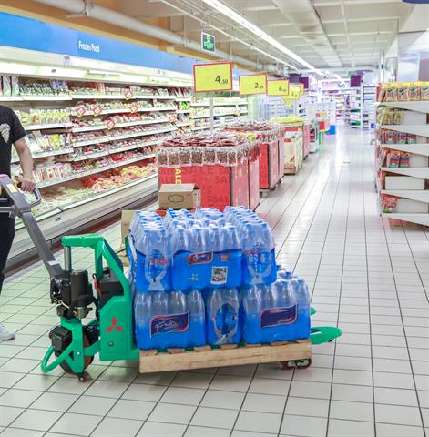 Mitsubishi PBPL range features a 48 v Lithium-ion power source for electric driving and lifting functions