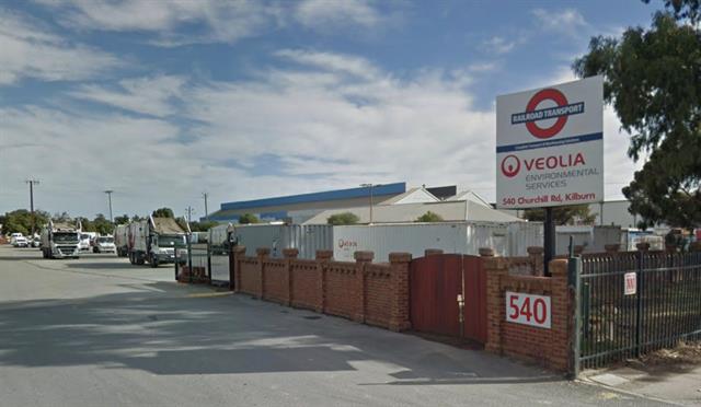 Firefighters responded to the blaze at Veolia Environmental Services