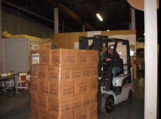 Crisis response team obtains Nissan forklift