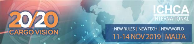 ICHCA 20/20 Cargo Vision - 11-14 Nov 2019, Malta