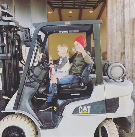 Pink disregards forklift safety