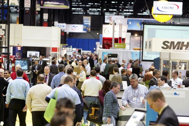 Attendees at a past ProMat