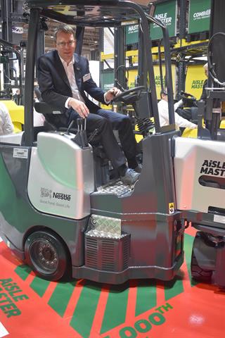 Martin McVicar and Combilift's 15,000th vehicle