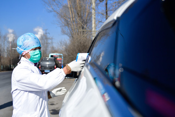Anti-viral inspections in Qinghai province.